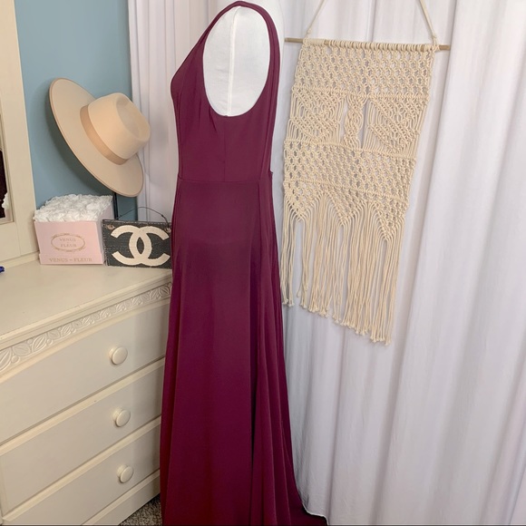 NWT Show Me Your Mumu Jenn Maxi Dress Merlot Large - Picture 4 of 10